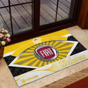 Classica Drive Doormat, Automotive Logo Style Floor Mat CAR190 - Yellow