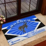 Heritage SUV Doormat, Durable Auto-Inspired Rug for Garage or Home Entry CAR190 - Blue