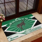 Open-Air Utility Vehicle Doormat, Durable Auto-Inspired Rug for Garage or Home Entry CAR190 - Green