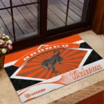 Classic Off-Roader Doormat, Durable Auto-Inspired Rug for Garage or Home Entry CAR190 - Orange