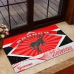 Open-Air Utility Vehicle Doormat, Durable Auto-Inspired Rug for Garage or Home Entry CAR190 - Red
