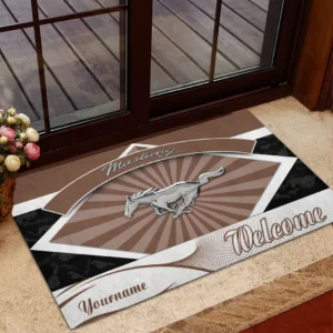 Fastback Coupe Doormat, Automotive Logo Style Floor Mat CAR190 - Brown