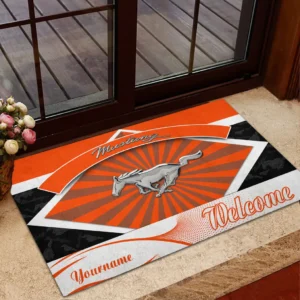 Touring Coupe Doormat, All Over Print Doormat For Car Lovers CAR190 - Orange