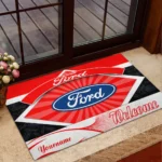 Muscle Car Doormat, All Over Print Doormat For Car Owners CAR190 - Red