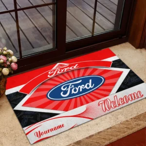 Muscle Car Doormat, All Over Print Doormat For Car Owners CAR190 - Red