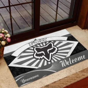 Dirt Bike Apparel Doormat, Automotive Logo Style Floor Mat CAR190 - Grey