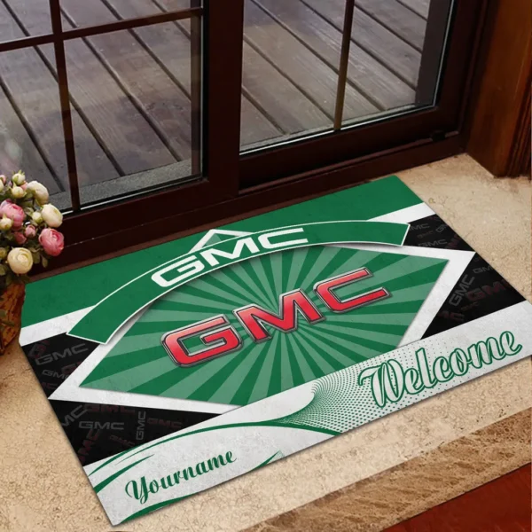 Full-Size Pickup Doormat, All Over Print Doormat For Car Owners CAR190 - Green
