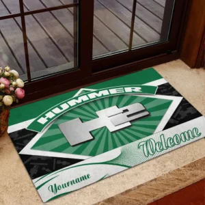 Large Off-Road SUV Doormat, All Over Print Doormat For Car Fans CAR190 - Green