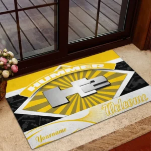 Rugged Adventure Vehicle Doormat, All Over Print Doormat For Car Owners CAR190 - Yellow