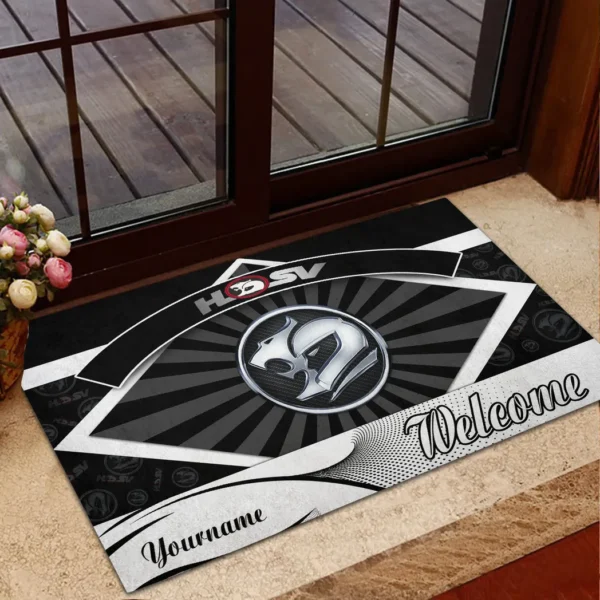 Performance Coupe Doormat, All Over Print Doormat For Car Owners CAR190 - Black