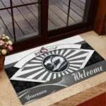 Classic Auto Doormat, Automotive Logo Style Floor Mat CAR190 - Grey