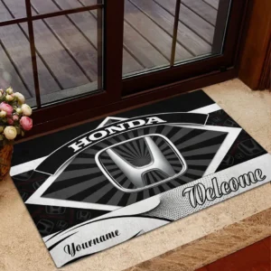 Family Car Doormat, All Over Print Doormat For Car Owners CAR190 - Black
