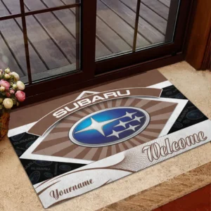 Outdoor Lifestyle Vehicle Doormat, Automotive Logo Style Floor Mat CAR190 - Brown