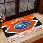 Compact SUV Doormat, All Over Print Doormat For Car Lovers CAR190 - Orange