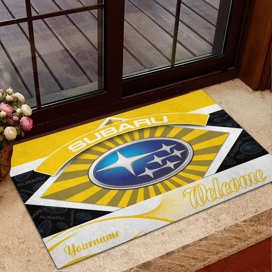 Mountain Ride Doormat, All Over Print Doormat For Car Owners CAR190 - Yellow