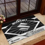 Superbike Doormat, All Over Print Doormat For Car Owners CAR190 - Black