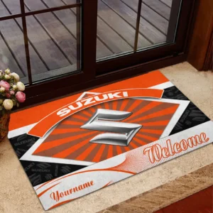 JDM Bike Doormat, All Over Print Doormat For Car Owners CAR190 - Orange