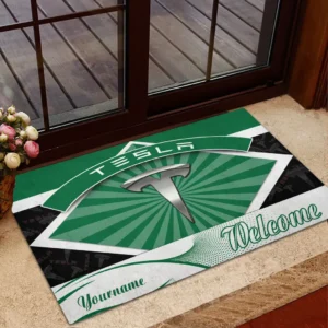 EV Sedan Doormat, All Over Print Doormat For Car Owners CAR190 - Green