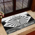 EV Sedan Doormat, All Over Print Doormat For Car Lovers CAR190 - Grey