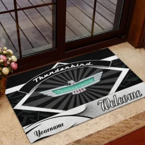 Timeless Classic Vehicle Doormat, All Over Print Doormat For Car Lovers CAR190 - Black