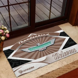 Classic American Auto Doormat, All Over Print Doormat For Car Owners CAR190 - Brown