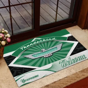 Heritage Touring Coupe Doormat, Automotive Logo Style Floor Mat CAR190 - Green