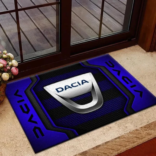 Dynamictrac Systems Doormat, All Over Print Doormat For Car Owners CAR197 - Blue