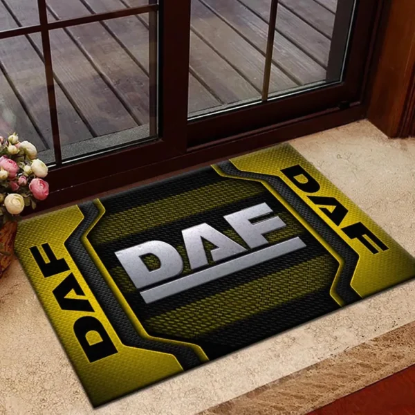 Freight Truck Doormat, All Over Print Doormat For Car Fans CAR197 - Yellow