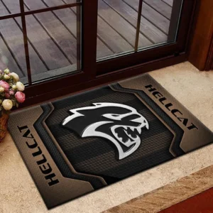 Extreme Power Car Doormat, Durable Auto-Inspired Rug for Garage or Home Entry CAR197 - Brown