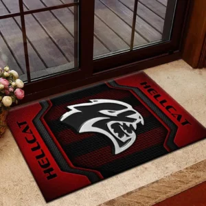 Drag Racing Muscle Vehicle Doormat, All Over Print Doormat For Car Fans CAR197 - Red