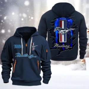 Hoodie Half Zipper Exclusive Logo Gift For Touring Coupe Enthusiasts CAR198 - Navy