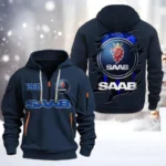 Hoodie Half Zipper Exclusive Logo Gift For Outdoor Lifestyle Car Enthusiasts CAR198 - Navy