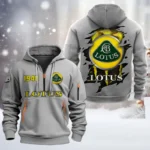 Precision Handling Car Hoodie Half Zipper, All Over Print Hoodie Gift For Precision Handling Car Enthusiasts CAR198 - Gray