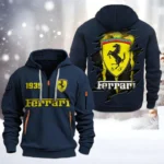 Exclusive Logo Hoodie Half Zipper For Sport Utility Vehicle Enthusiasts, Gift For Sport Utility Vehicle Fans CAR198 - Navy
