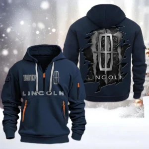 Exclusive Logo Hoodie Half Zipper For Full-Size Sedan Enthusiasts, Gift For Full-Size Sedan Fans CAR198 - Navy