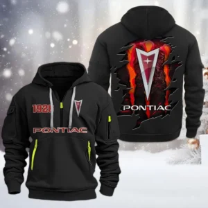 Vintage Ride Hoodie Half Zipper, Exclusive Logo Hoodie For Vintage Ride Enthusiasts CAR198 - Black