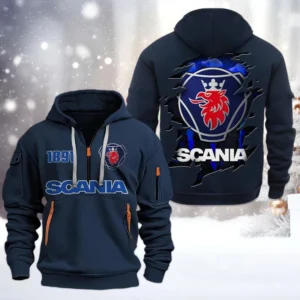 Exclusive Logo Hoodie Half Zipper For Long Haul Legend Enthusiasts, Gift For Long Haul Legend Fans CAR198 - Navy