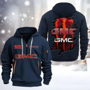 Exclusive Logo Hoodie Half Zipper For Cargo Vehicle Enthusiasts, Gift For Cargo Vehicle Fans CAR198 - Navy