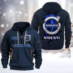 Exclusive Logo Hoodie Half Zipper For Durable Auto Enthusiasts, Gift For Durable Auto Fans CAR198 - Navy