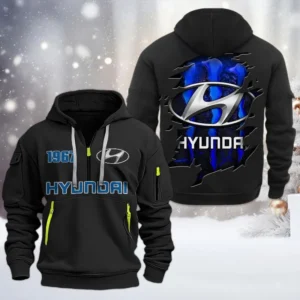 Sedan Hoodie Half Zipper, Exclusive Logo Hoodie For Sedan Enthusiasts CAR198 - Black