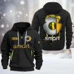 Everyday Urban Vehicle Hoodie Half Zipper, Exclusive Logo Hoodie For Everyday Urban Vehicle Enthusiasts CAR198 - Black