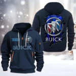 Hoodie Half Zipper Exclusive Logo Gift For Prestige Car Enthusiasts CAR198 - Navy
