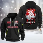 Compact Sedan Hoodie Half Zipper, All Over Print Hoodie Gift For Compact Sedan Enthusiasts CAR198 - Black