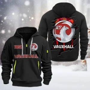 Hoodie Half Zipper Exclusive Logo Gift For Everyday Auto Enthusiasts CAR198 - Black