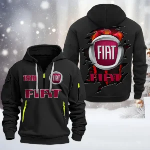 Urban Commuter Vehicle Hoodie Half Zipper, All Over Print Hoodie Gift For Urban Commuter Vehicle Enthusiasts CAR198 - Black