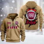 Hoodie Half Zipper Exclusive Logo Gift For Affordable Ride Enthusiasts CAR198 - Khaki