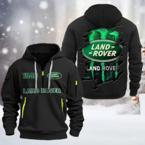 Hoodie Half Zipper Exclusive Logo Gift For Premium Off-Road Ride Enthusiasts CAR198 - Black