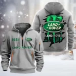 Hoodie Half Zipper Exclusive Logo Gift For 4x4 SUV Maker Enthusiasts CAR198 - Gray