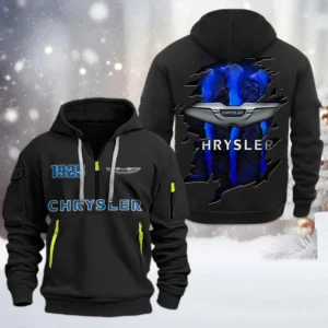 Hoodie Half Zipper Exclusive Logo Gift For Minivan Enthusiasts CAR198 - Black