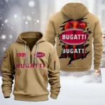 Prestige Coupe Hoodie Half Zipper, All Over Print Hoodie Gift For Prestige Coupe Enthusiasts CAR198 - Khaki